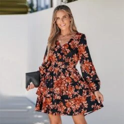 Women's Floral Print Smocked Ruffled Mini Dress - Cupshe 16 Women's Floral Print Smocked Ruffled Mini Dress - Cupshe -Cupshe GUEST a690a60f 1250 44e4 93e4 b7faaeb6d79e