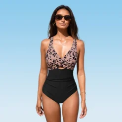 Women's Back Tie Crisscross One Piece Swimsuit - Cupshe -Cupshe GUEST aaf82a09 dc45 4200 bfa9 a6a434a0e7d1