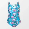 Women's Plus Size Floral Strappy V Neck One Piece Swimsuit - Cupshe-Blue 2 Women's Plus Size Floral Strappy V Neck One Piece Swimsuit - Cupshe-Blue -Cupshe GUEST aba1ce61 c85d 496d 9861 8cccd8b99d07