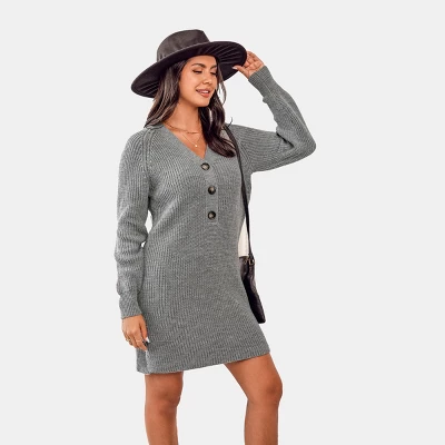 Women's Chunky Knit Mini Sweater Dress - Cupshe 10 Women's Chunky Knit Mini Sweater Dress - Cupshe - Image 8