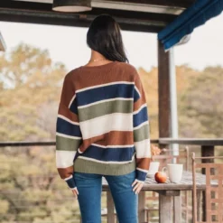 Women's Striped Drop Shoulder Sweater - Cupshe 12 Women's Striped Drop Shoulder Sweater - Cupshe -Cupshe GUEST ae814552 a447 45f9 9b1e 8310e491eac5