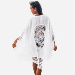 Women's White Tassel Floral Crochet Swim Cover Up Beachwear One Size - Cupshe -Cupshe GUEST af935afc 4afa 478f bfe7 274cf9a08810