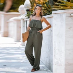 Women's Foldover Tie Strap Jumpsuit - Cupshe -Cupshe GUEST afde55fc f2db 4180 8844 376e37109c31