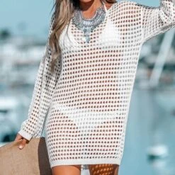 Women's Crochet Knit Swim Cover-Up -Cupshe 8 Women's Crochet Knit Swim Cover-Up -Cupshe -Cupshe GUEST b119d5e6 3b48 486b 966f e905d35514ea