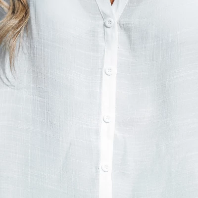 Women's Button-Front Cover Up Shirt - Cupshe 7 Women's Button-Front Cover Up Shirt - Cupshe - Image 5