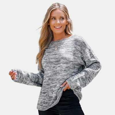 Women's Space Dye Drop Sleeve Sweater - Cupshe 9 Women's Space Dye Drop Sleeve Sweater - Cupshe - Image 7