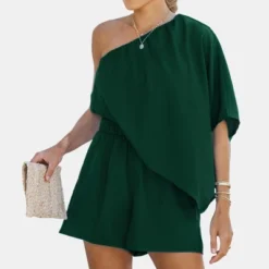 Women's Asymmetrical One-Shoulder Romper - Cupshe -Cupshe GUEST b63c83fe 344b 455d ad51 94645d5faca9
