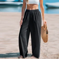 Women's Sunshine Smocked Wide Leg Pants - Cupshe -Cupshe GUEST b8ab4d5c d1da 477d b4f0 57afe4ef4579