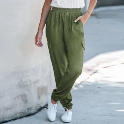 Women's Smocked Pocket Joggers - Cupshe -Cupshe GUEST b96c0ec0 971e 4856 b1a7 3b6f9b024548