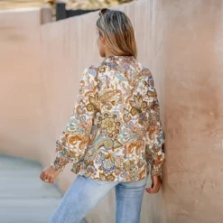 Women's Paisley Print Lace-Up Front Top - Cupshe 12 Women's Paisley Print Lace-Up Front Top - Cupshe -Cupshe GUEST b98a9d48 1335 4efe b0d8 f94b452656d7