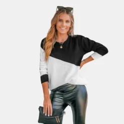 Women's Colorblock Crochet Drop Sleeve Sweater - Cupshe -Cupshe GUEST b98e6a2f eeaf 4f78 a1a7 6ea53c330060