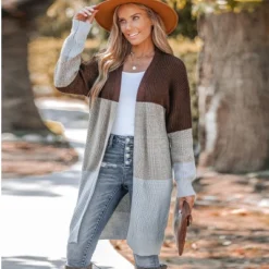 Women's Striped Purl Knit Open Front Cardigan - Cupshe -Cupshe GUEST b9bad5ed b2a8 4768 a389 b17537b34f9f