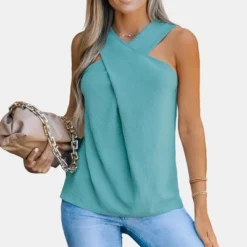 Women's Crisscross Halter Top - Cupshe -Cupshe GUEST bb0ee9ec 401b 478c 8172 231166f800ab