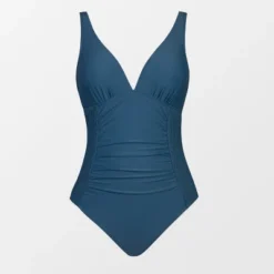 Women's Side Smocked One Piece Swimsuit - Cupshe -Cupshe GUEST bb7d60e7 cf53 4912 8314 d13679cbc8d6