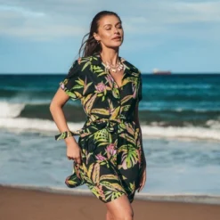 Women's Tropical Leaf Shirt Collar Dress - Cupshe 11 Women's Tropical Leaf Shirt Collar Dress - Cupshe -Cupshe GUEST bbc43a4c 95fd 4ab4 ba53 8da6192c70d8