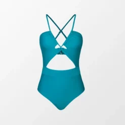 Women's Cutout Shirring One Piece Swimsuit - Cupshe -Cupshe GUEST bcbd1f84 6421 4a72 980b a4776fe307fc