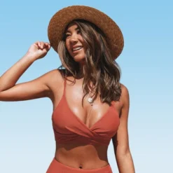 Women's Twist Front Swimsuit Bikini Top - Cupshe 13 Women's Twist Front Swimsuit Bikini Top - Cupshe -Cupshe GUEST bcfb2978 03bf 4cc7 9766 761a73f4304c