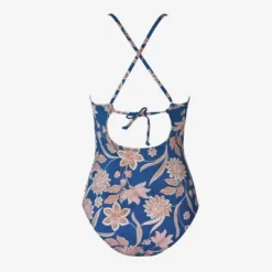 Women's Floral Cutout Tie Back One Piece Swimsuit - Cupshe -Cupshe GUEST bdb64e67 a0b6 4551 afd4 aeb406c8ea0b