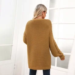 Women's Colorart Chunky Knit Longline Cardigan - Cupshe -Cupshe GUEST c11f67fe 32bb 4238 80c5 cfb8400505f6