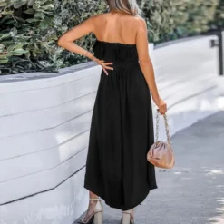Women's Onyx Ruffled Off-the-Shoulder Jumpsuit - Cupshe -Cupshe GUEST c3bd1981 f0d2 42df b8b5 1582f4b8a87f