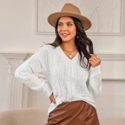 Women's Cable Knit V-Neck Sweater - Cupshe 11 Women's Cable Knit V-Neck Sweater - Cupshe -Cupshe GUEST c45c1517 cedf 45c4 bb8b 46e3b9ad8e32