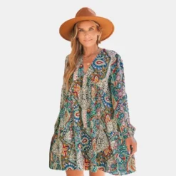 Women's Retro Paisley Print V-Neck Mini Dress - Cupshe 15 Women's Retro Paisley Print V-Neck Mini Dress - Cupshe -Cupshe GUEST c7550b26 5e08 4347 baa0 be400d64817b