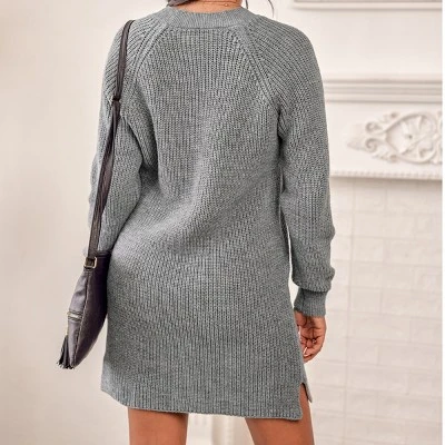 Women's Chunky Knit Mini Sweater Dress - Cupshe 6 Women's Chunky Knit Mini Sweater Dress - Cupshe - Image 4