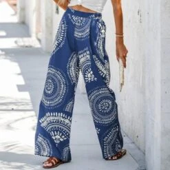 Women's Ornate Print High Waist Pants - Cupshe -Cupshe GUEST c9f4d39d 0a2b 4e46 a16e 1895ff6e873b