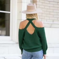 Women's Toasty Open-Shoulder Rib Sweater - Cupshe -Cupshe GUEST cbc3f898 6a98 41c3 a321 2d244866320e