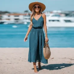 Women's V-Neck Maxi Cover-Up Dress - Cupshe 13 Women's V-Neck Maxi Cover-Up Dress - Cupshe -Cupshe GUEST cc5dbdf5 5c27 4280 9273 306570967c15