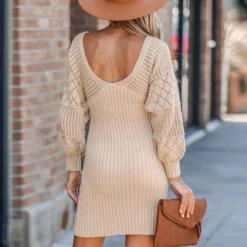 Women's Crochet V-Neck Mini Sweater Dress - Cupshe 12 Women's Crochet V-Neck Mini Sweater Dress - Cupshe -Cupshe GUEST cd4518ba 31b7 4873 939d 40616413ab34