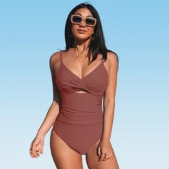 Women's Twist Front Cutout One Piece Swimsuit -Cupshe 21 Women's Twist Front Cutout One Piece Swimsuit -Cupshe -Cupshe GUEST ced4d862 90d4 40b3 91d7 ab1fe826e097