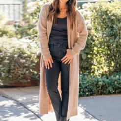 Women's Open-Front Longline Cardigan - Cupshe -Cupshe GUEST d0c98870 a066 46fd 8c0d 7b6a130940bd