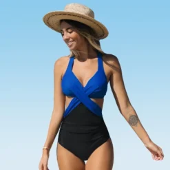 Women's Crisscross One Piece Swimsuit - Cupshe -Cupshe GUEST d0ef7202 3d98 434c 8040 bc8204b2abcf