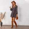 Women's Long Sleeve Elastic Waist Ditsy Floral Dress - Cupshe -Cupshe GUEST d12d94f1 9999 407b bdb8 294ffb3b9620