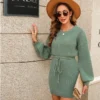 Women's Drawstring Sweater Dress - Cupshe -Cupshe GUEST d4bb92d2 7e31 431c a5b6 67004ae769c0
