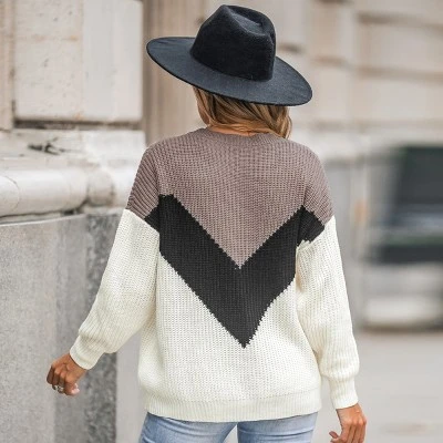 Women's Fall Feels Colorblock Drop Sleeve Sweater - Cupshe 6 Women's Fall Feels Colorblock Drop Sleeve Sweater - Cupshe - Image 4