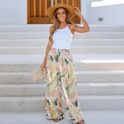 Women's Abstract Print Paperbag Pants -Cupshe -Cupshe GUEST d71e5e84 e1bf 4af1 8361 0c60a22b820e