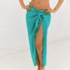Women's Pom Pom Trim Tie Side Cover-Up Sarong - Cupshe 1 Women's Pom Pom Trim Tie Side Cover-Up Sarong - Cupshe -Cupshe GUEST d7214a40 e922 4a2e bd07 7d2f56b66450