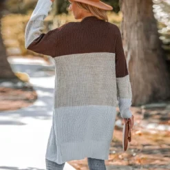 Women's Striped Purl Knit Open Front Cardigan - Cupshe -Cupshe GUEST da14aa63 158c 427c b111 72a70d097eb6