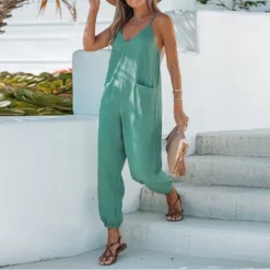 Women's V-Neck Cami Jogger Jumpsuit - Cupshe -Cupshe GUEST da34210c 0a83 4e22 921c 968a792e1996