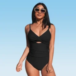 Women's Twist Front Cutout One Piece Swimsuit -Cupshe 17 Women's Twist Front Cutout One Piece Swimsuit -Cupshe -Cupshe GUEST dac160c0 f488 44e5 9b23 b38ba861e261
