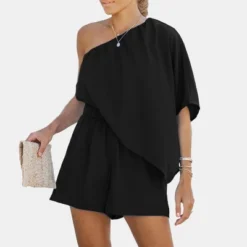 Women's Asymmetrical One-Shoulder Romper - Cupshe -Cupshe GUEST dade8e5b a4ad 47cf b792 228392e8926c
