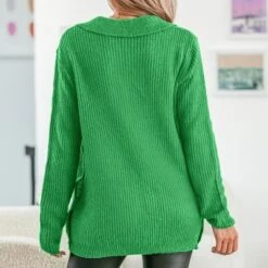 Women's Warm Hugs Rib V-Neck Wrap Sweater - Cupshe -Cupshe GUEST db4c48cf b75c 47cf beef 1b710d6ea4f3