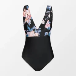 Women's One Piece Swimsuit Vintage Cutout Floral V Neck Bathing Suit - Cupshe -Cupshe GUEST ddd5a8d7 371a 4c04 829e 3809a0f2c3f2