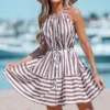Women's Striped Tie Strap Mini Dress - Cupshe -Cupshe GUEST de56b972 798a 48f3 946c 905d867fa11b