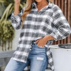 Women's Plaid Button-Front Flannel Shirt - Cupshe 14 Women's Plaid Button-Front Flannel Shirt - Cupshe -Cupshe GUEST e19b2846 2641 425e a651 3c646705d0dd