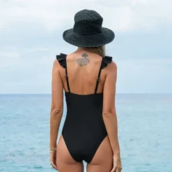 Women's Ruffled Plunge One Piece Swimsuit - Cupshe -Cupshe GUEST e57b5974 6086 4d7f b4b5 fde08ecb0c84