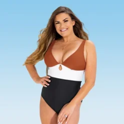 Women's Color Block Keyhole One Piece Swimsuit - Cupshe 16 Women's Color Block Keyhole One Piece Swimsuit - Cupshe -Cupshe GUEST e5ba23fb 81e9 41fd a89c 1a9c57641bb1