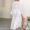 Women's Lace Long Sleeves Duster Cover-Up - Cupshe -Cupshe GUEST e787739c a0f4 42f1 8f89 be2a899e8a43